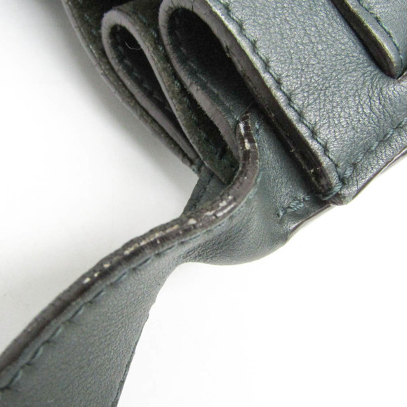 CELINE Khaki Leather Shoulder Bag - Picture 11 of 16